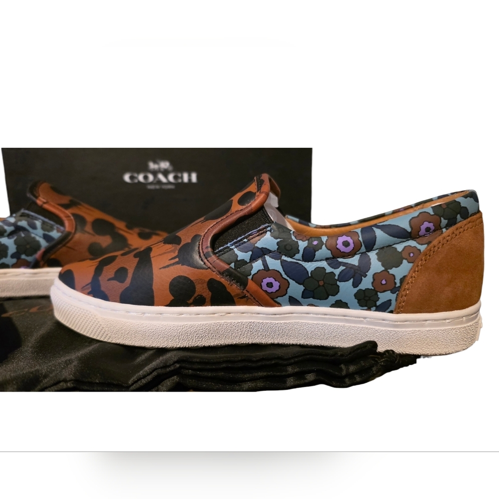 Coach C103 Wildbeast Slip Ons Brown Mist - New In Box 5